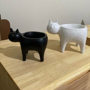 Cat pot planter. Set of 2